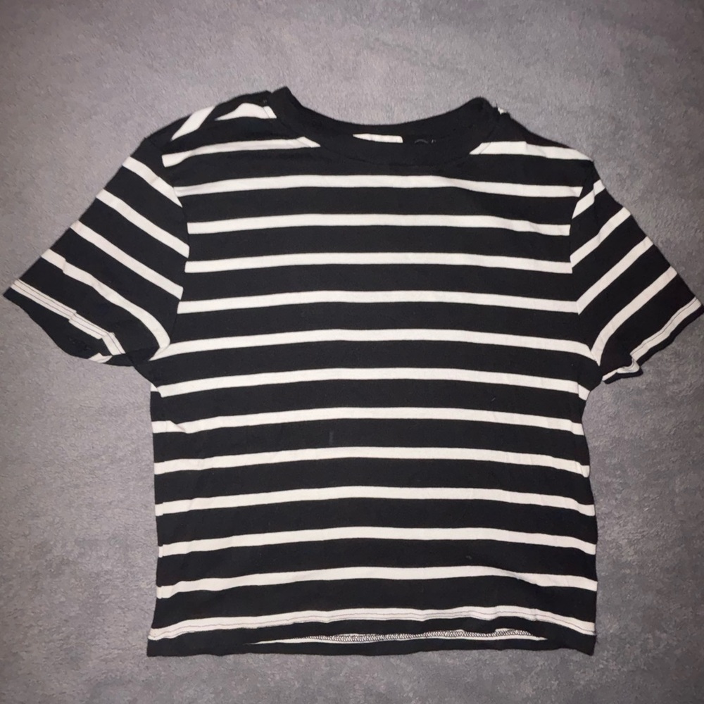 Black and White Striped T-Shirt